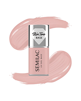 Semilac Base per smalti ibridi Skin Tone Cover Base, Pale Beige