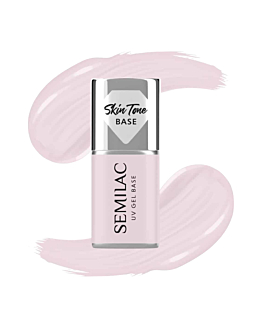 Semilac Base per smalti ibridi Skin Tone Cover Base, Natural Pink
