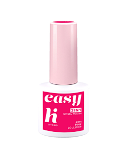Hi Hybrid Smalto Semipermanente Easy 3 in 1, 611 Pink Lollipop