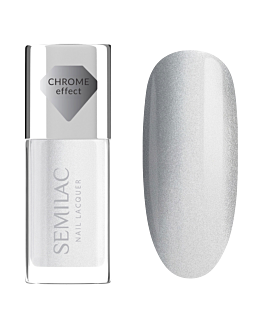 Semilac Smalto classico Nail Lacquer, 115 Silver Chrome