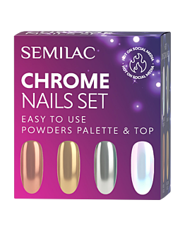 Semilac Chrome Nails Set