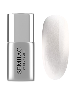 Semilac Top do lakierów hybrydowych No Wipe Silver Gloss 