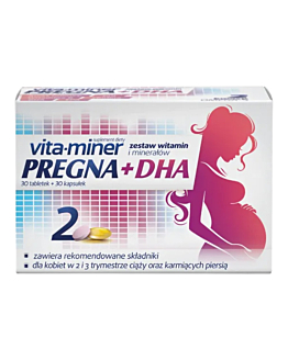 Vita-Miner Pregna + DHA Tabletki, 60 szt. (30 szt.+30 szt.)