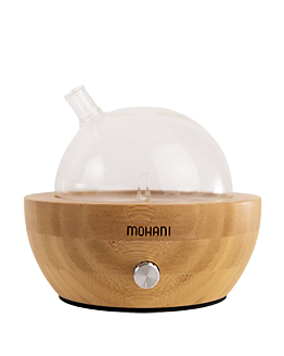 Mohani - Nebulizzatore-Diffusore Oli Essenziali, Sfera in Vetro e Bambù 1 pz