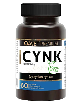 Avet Premium Cynk kapsułki 60 kapsułek