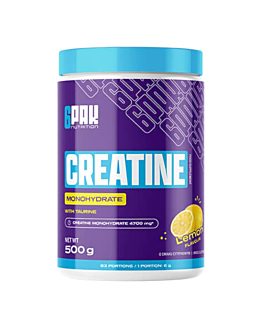 6PAK Creatine Monohydrate Jar Lemon, proszek 500g