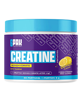 6PAK Creatine Monohydrate Jar Lemon, proszek 300g 