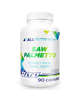 Allnutrition Saw Palmetto, Ekstrakt z owoców palmy sabałowej, Kapsułki