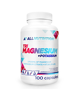 Allnutrition Tri Magnesium + Potassium, Suplement diety z magnezem i potasem, Kapsułki
