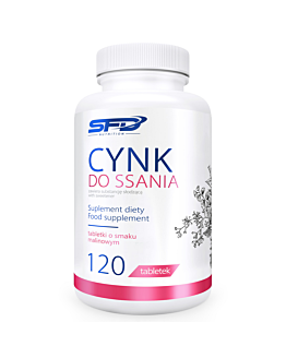 SFD Cynk do ssania, Suplement diety zawierający cynk, Tabletki o smaku malinowym