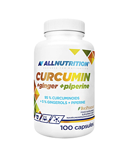 Allnutrition Curcumin + Ginger + Piperine 100 Kapsułek