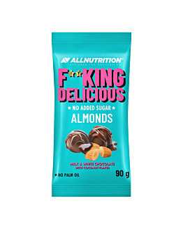 Allnutrition Fitking Delicious Almonds -  mleczna i biała czekolada z wiórkami kokosowymi