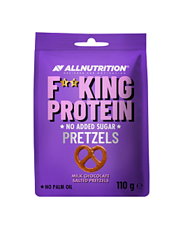 Allnutrition Fitking Protein Pretzels - milk chocolate salted pretzels Precelki czekoladowe z solą