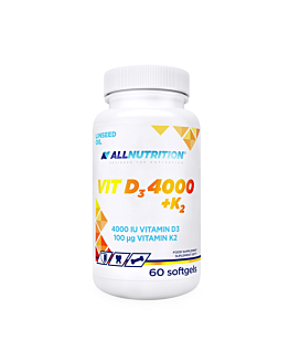 Allnutrition  Vit. D3 4000 +K2 Linseed Oil New, 60 kapsułek