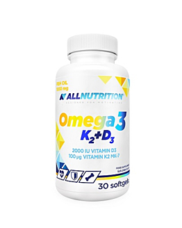 Allnutrition Omega 3 K2 + D3 kapsułki