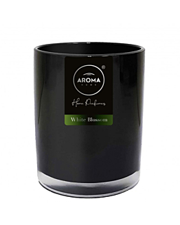 Aroma Home Black Series Candela Fiore Bianco 155 g