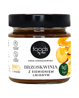 Foods by Ann Dżem Brzoskwinia z siemieniem lnianym 
