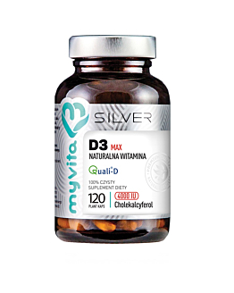 MyVita Silver Naturalna Witamina D3 4000 IU Kapsułki 120 Kapsułek