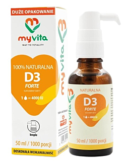 MyVita Witamina D3 z Lanoliny 4000 IU Krople 50 ml