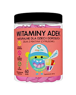 MyVita Witamina ADEK Dzieci i Dorośli Naturalne Żelki 60 sztuk