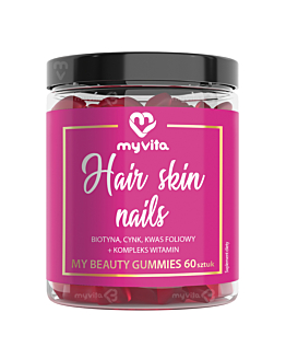 MyVita Włosy, skóra, paznokcie Żelki naturalne, 60 szt.