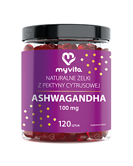 MyVita Ashwagandha Żelki naturalne, 120 szt.