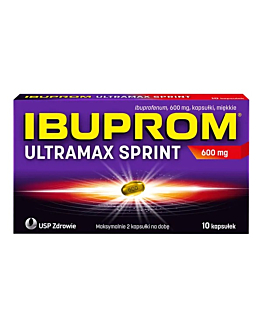 Ibuprom Ultramax Sprint Kapsułki miękkie 600 mg, 10 szt.