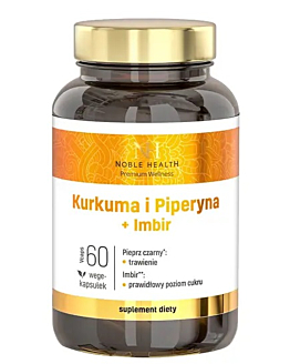 Noble Health Kurkuma i Piperyna + Imbir 60 Kapsułek