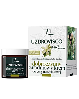 Uzdrovisco Naczynka Dobroczynny całodniowy krem do cery naczynkowej 