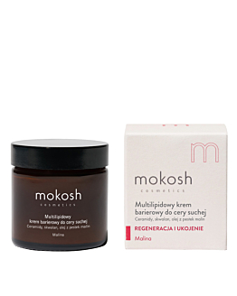 Mokosh Multilipidowy krem barierowy do cery suchej Malina, 60ml