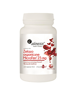 Aliness Żelazo Organiczne Microferr 25 Mg Tabletki