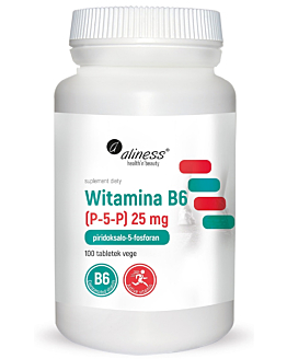 Aliness Witamina B6( P-5-P) 25 mg, tabletki, 100 szt.