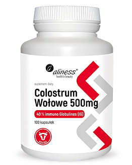 Aliness Colostrum Wołowe 500 mg, kapsułki