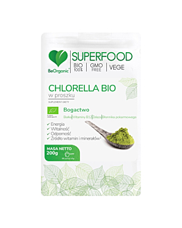Be Organic Chlorella Bio Proszek, 200 g