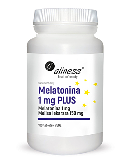 Aliness Melatonina 1 mg Plus, tabletki, 100 szt.