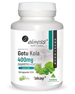 Aliness Gotu Kola 400 mg, kapsułki, 100 szt.