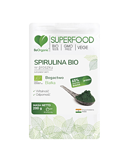 Be Organic Spirulina Bio Proszek, 200 g