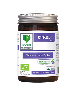 Be Organic Cynk Bio 7,5 mg Tabletki, 60 szt.