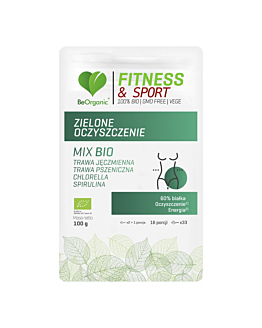 Be Organic Zielone Oczyszczenie Mix Bio Proszek, 100 g