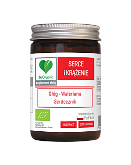 Be Organic Serce i Krążenie Bio 500 mg Tabletki, 100 szt.