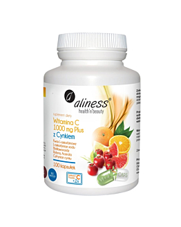 Aliness Witamina C 1000 mg z Cynkiem Plus Bioflawonoidy kapsułki
