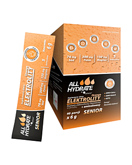 Allhydrate Elektrolity stick senior orange 6g x 40 sasz.