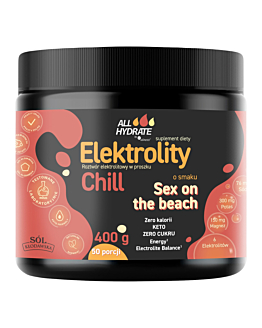 Allhydrate Elektrolity Chill o smaku Sex on the beach, 50 porcji (400 g)