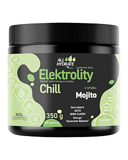 Allhydrate Elektrolity Chill o smaku mojito Proszek do rozpuszczania, 350 g