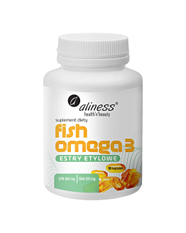 Aliness Fish Omega 3 Estry 180/120 mg Kapsułki, 90 szt.
