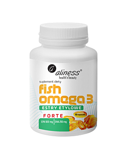 Aliness Fish Omega 3 Forte Estry 500/250 mg Kapsułki, 90 szt.