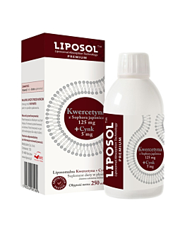 Liposol Liposomalna Kwercetyna 125 mg+ Cynk 5 mg, 250 ml