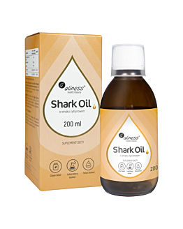 Aliness Shark Oil (Olej Z Wątroby Rekina) + Wit. A Wit. D3 O Smaku Cytrynowym 200 ML