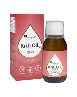 Aliness Krill Oil Omega 3 z Astaksantyną, 100 ml