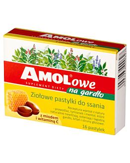 Amolowe na Gardło, Pastylki do ssania z miodem i witaminą C